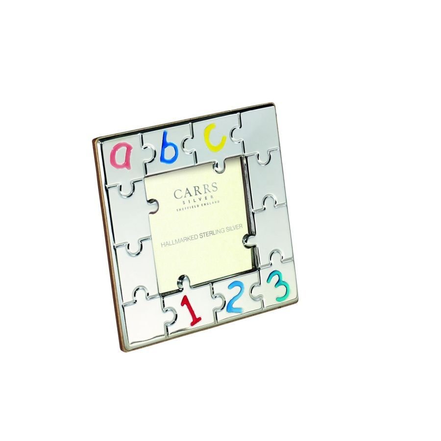 Carrs-ABC Silver & Enamel 2"x2" Photo Frame-Dipples Jewellers