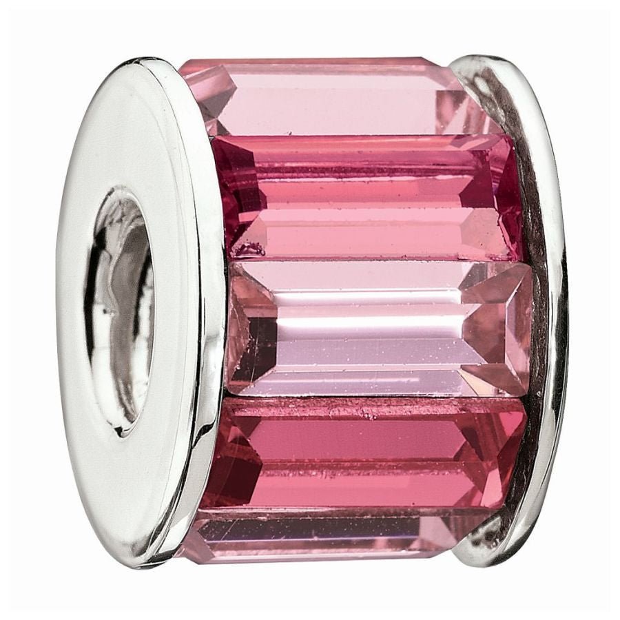 Chamilia-Silver bead - Baguette - pink-Dipples Jewellers