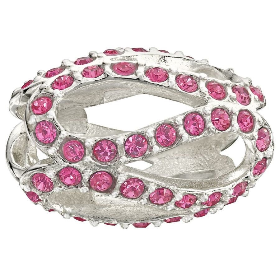 Chamilia-Silver Bead - Glistening Meander - Pink-Dipples Jewellers