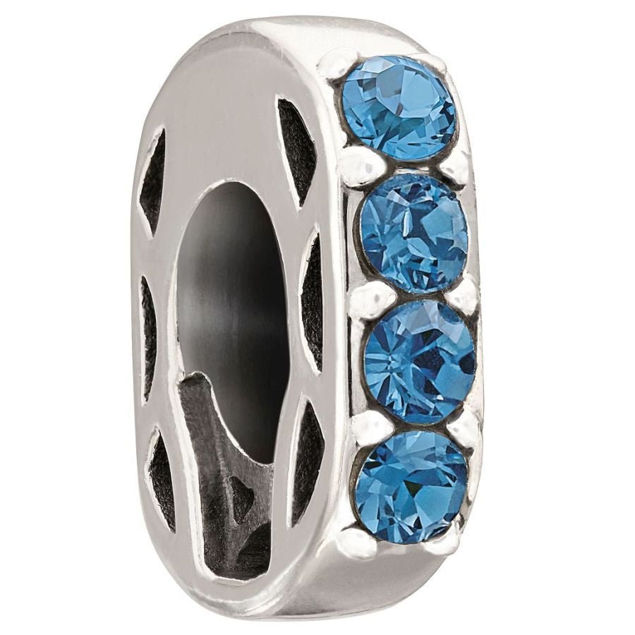 Chamilia-Silver Bead - Simple Elegance - Blue-Dipples Jewellers