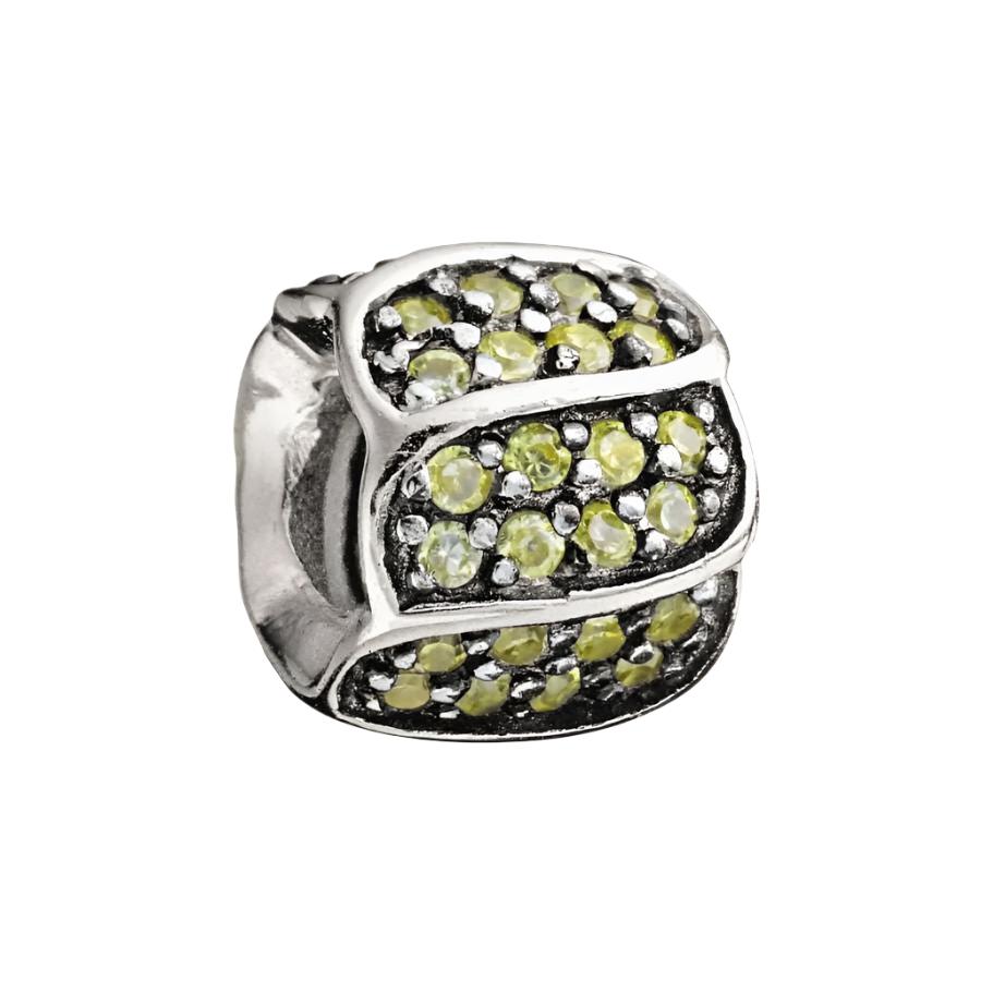 Chamilia-Silver Bead with Yellow CZ - Jewelled Petals-Dipples Jewellers