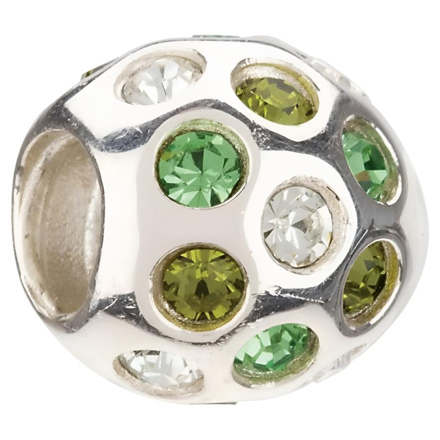 Chamilia-Silver Charm - Green Disco-Dipples Jewellers