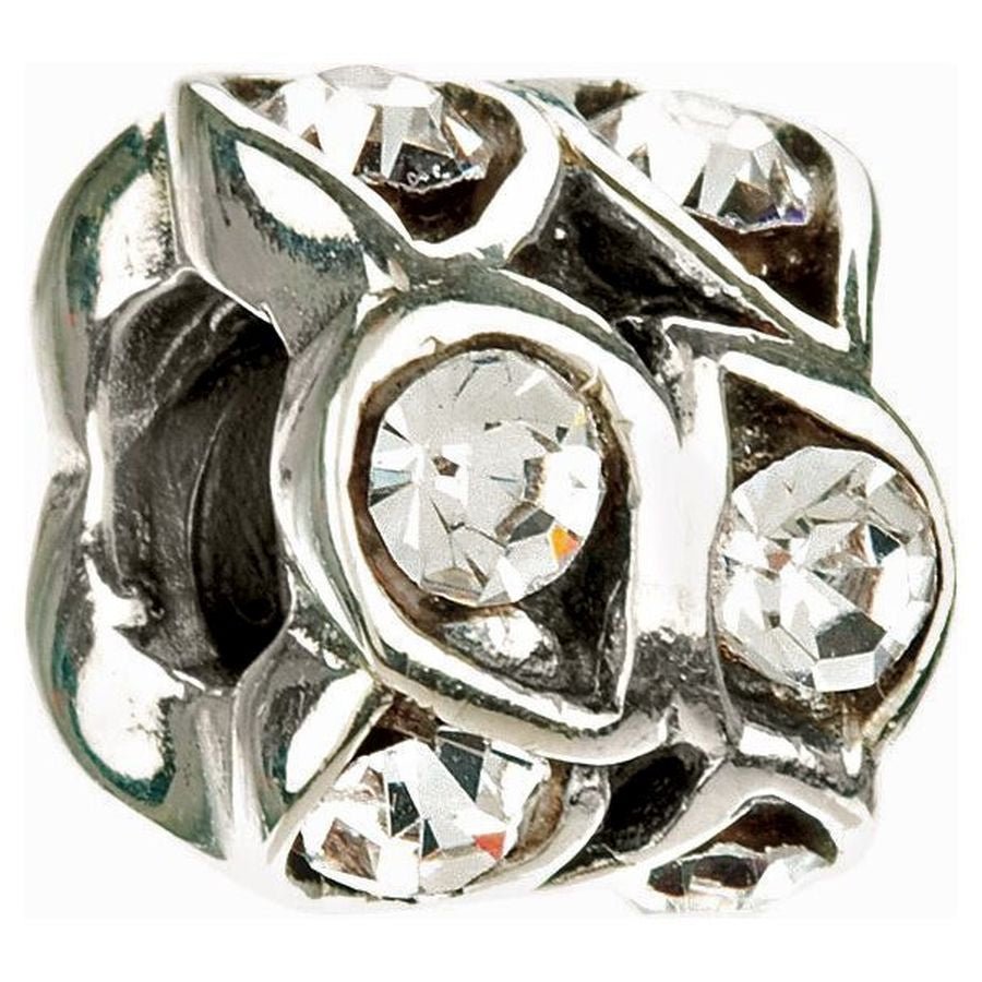 Chamilia-Silver with Clear Crystal Stones- Paisley Sparkle-Dipples Jewellers