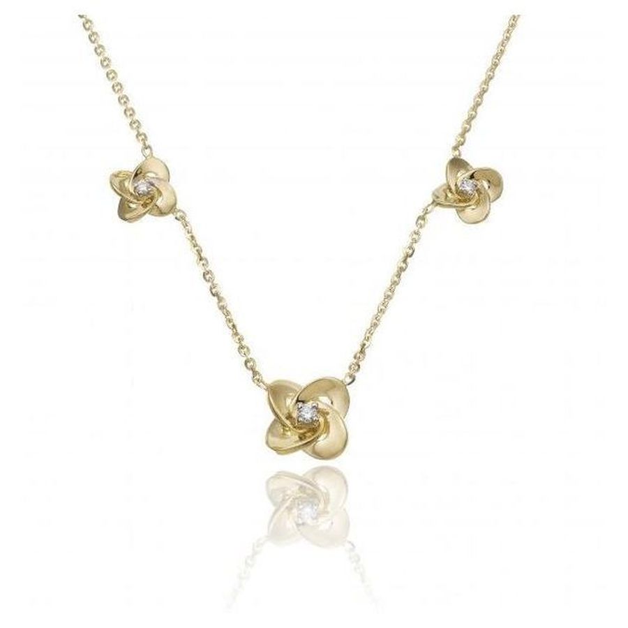 Chimento-18ct Yellow & White Gold Link Joy Diamond Necklace-Dipples Jewellers