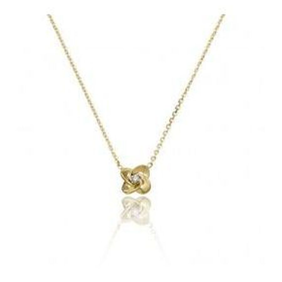 Chimento-18ct Yellow & White Gold Link Joy Diamond Pendant & Chain-Dipples Jewellers
