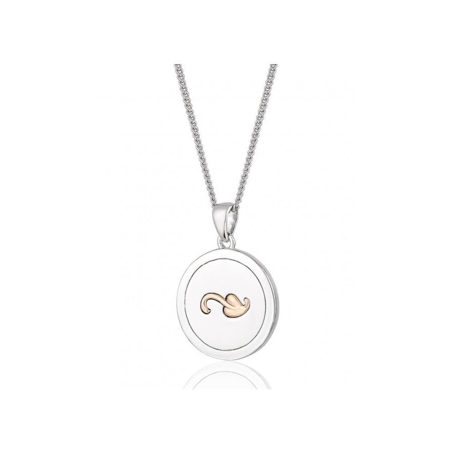 Clogau-Silver & 9ct Rose Gold Tree of Life Insignia Pendant-Dipples Jewellers