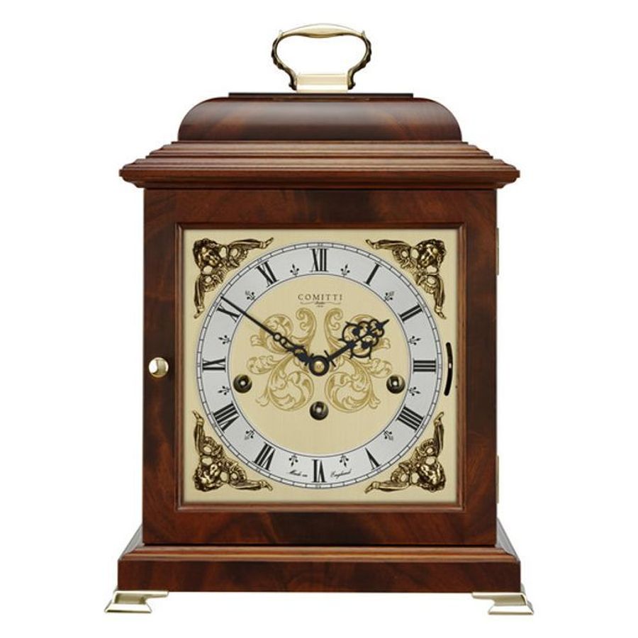 Comitti-Mahogany Mechanical Bracket Clock-Dipples Jewellers