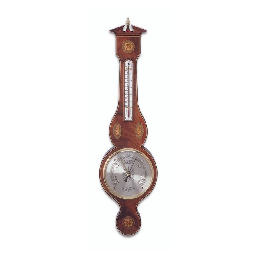 Comitti-Marquetry Inlaid Mahogany Barometer-Dipples Jewellers