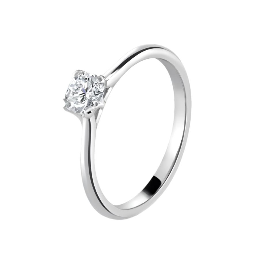Dipples-0.38ct Round Brilliant Cut Diamond Solitaire Platinum Ring-Dipples Jewellers
