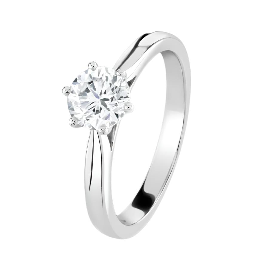 Dipples-0.91ct Round Brilliant Cut Diamond Solitaire Platinum Ring-Dipples Jewellers