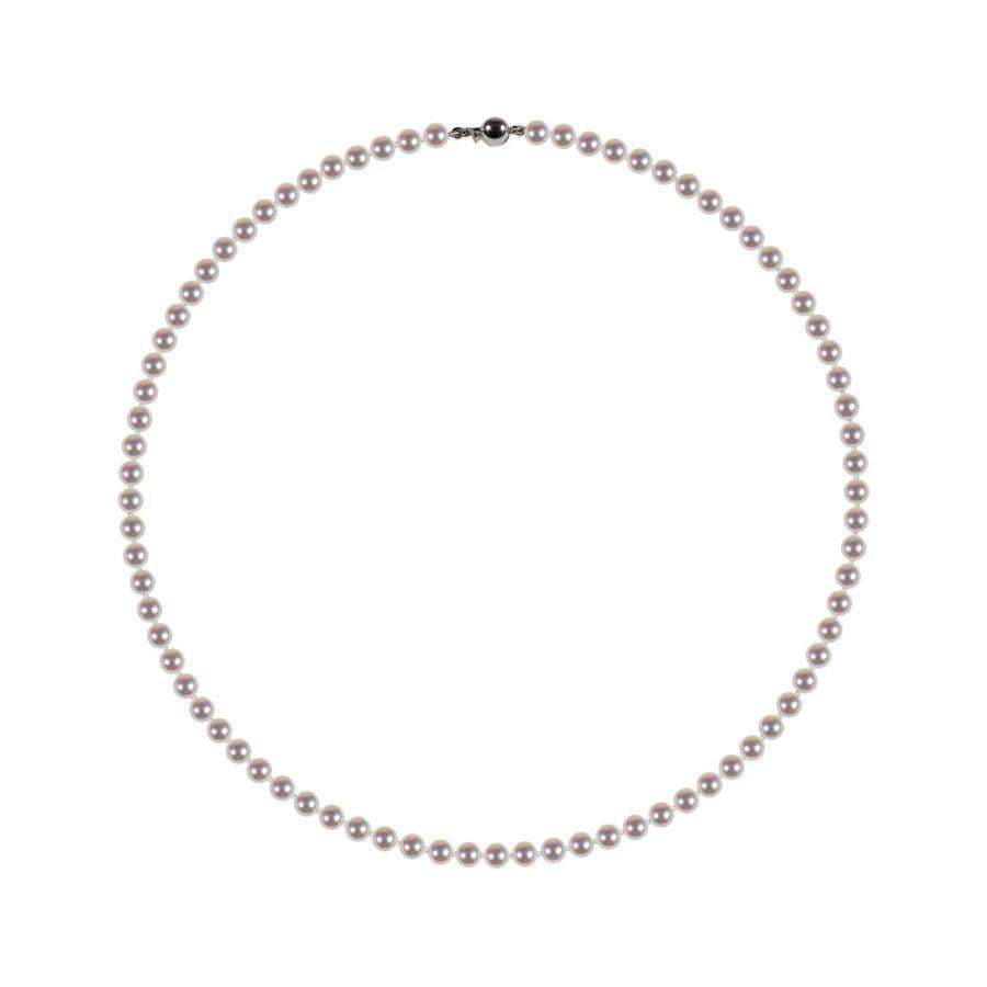 Dipples-18" 5-5.5mm Cultured Freshwater Pearl Necklace with 18ct White Gold Ball Clasp-Dipples Jewellers