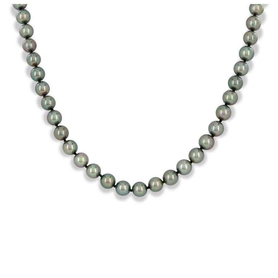 Dipples-18" 6.5-7.0mm Black Cultured Pearl Necklace-Dipples Jewellers