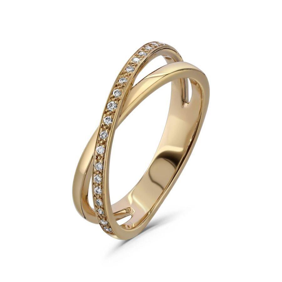 Dipples-18ct Rose Gold 21d 2ring X/O-Dipples Jewellers
