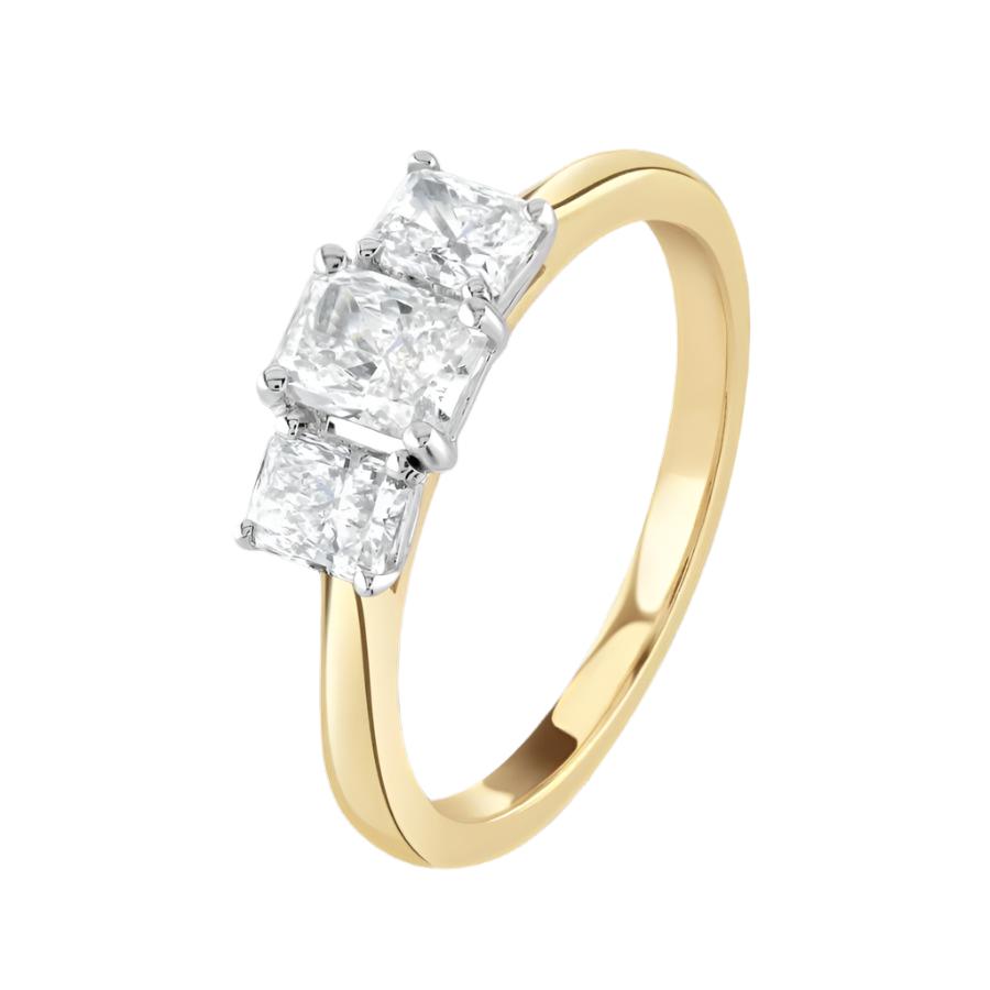Dipples-18ct Rose Gold Diamond Trilogy Ring-Dipples Jewellers