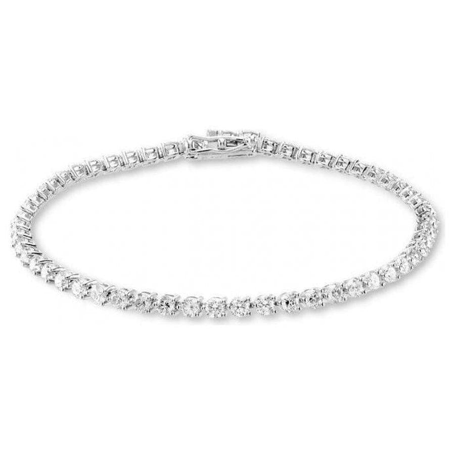 Dipples-18ct white gold 55 Diamond Tennis bracelet-Dipples Jewellers