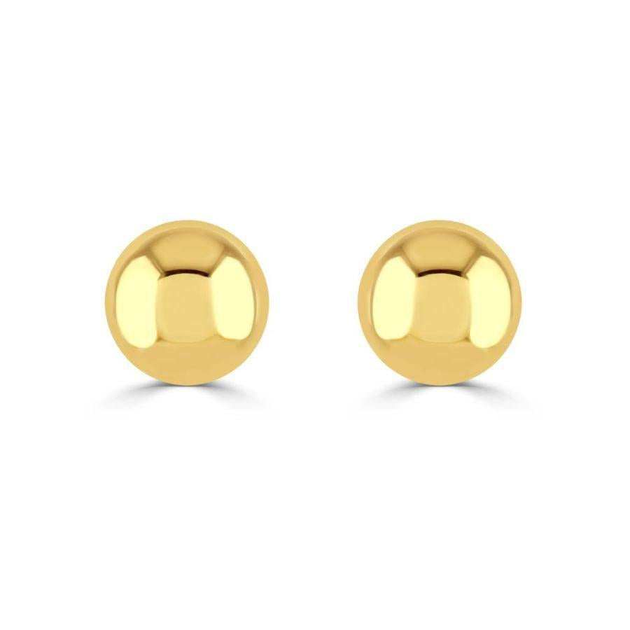 Dipples-18ct Yellow Gold 7mm-Ball Stud-Dipples Jewellers