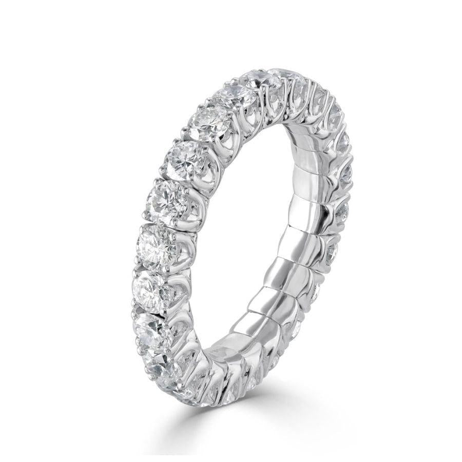 Dipples-2.46ct 23-Round Brilliant Cut Diamond Expanding 18ct White Gold Full Eternity Ring-Dipples Jewellers