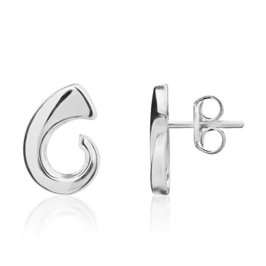 Dipples-9ct White Gold Stud earrings-Dipples Jewellers