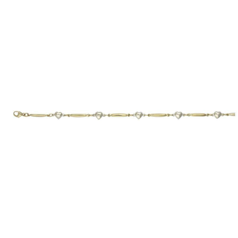 Dipples-9ct Yellow and White Gold Savannah Link Blt-Dipples Jewellers