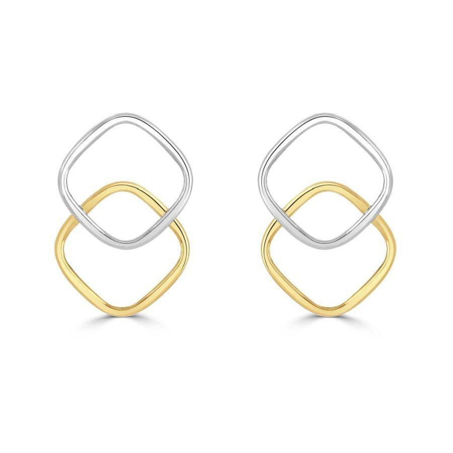 Dipples-9ct Yellow Gold Double Ball Stud Earrings-Dipples Jewellers