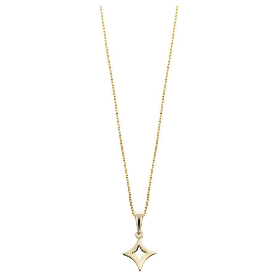 Dipples-9ct Yellow Gold Star Pendant-Dipples Jewellers