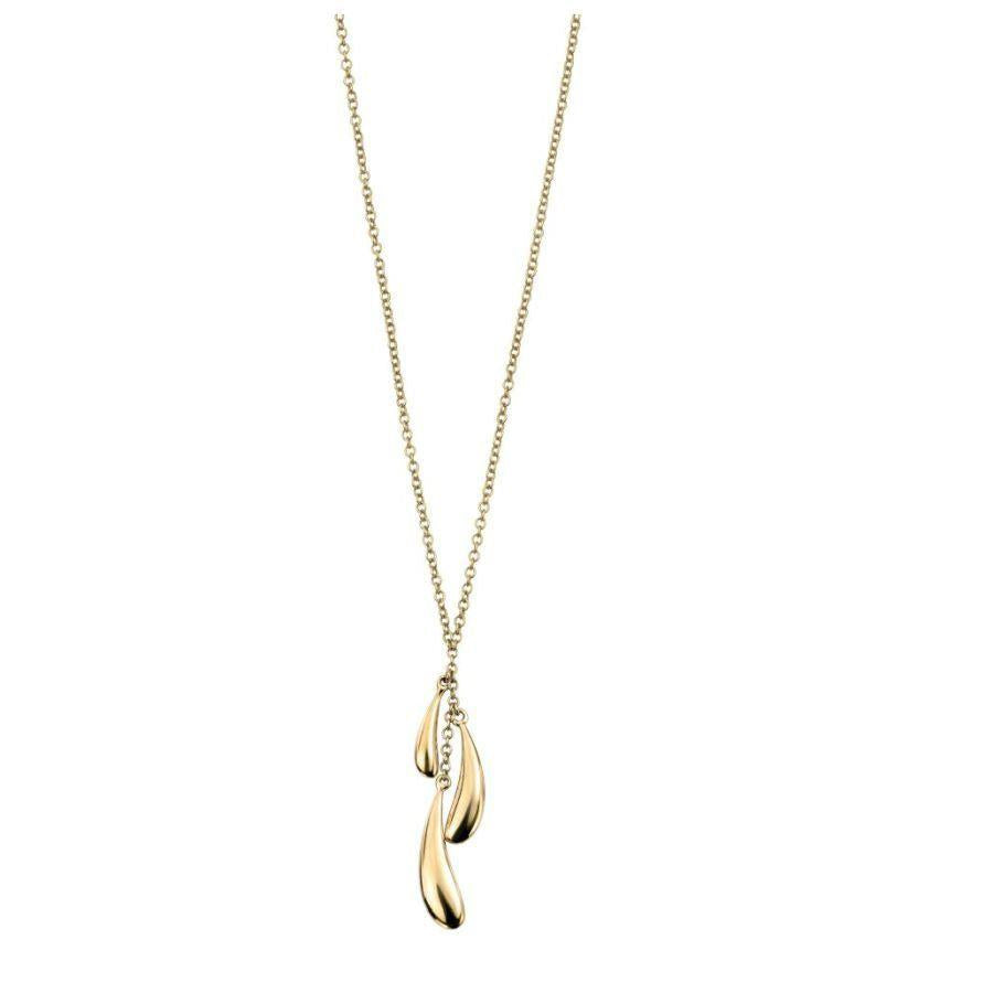 Dipples-9ct Yellow Gold Triple Drop Pendant & Chain-Dipples Jewellers
