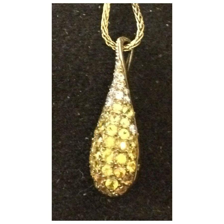 Dipples-9ct Yellow Gold Ysapp/Dia Torp Pen Nc-Dipples Jewellers