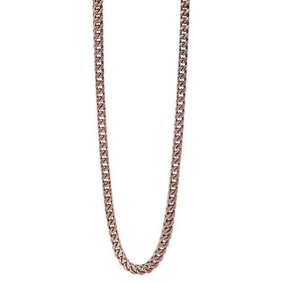 Dipples-Fred Bennett 56cm Stainless Steel Coffee Chevron Box Chain-Dipples Jewellers