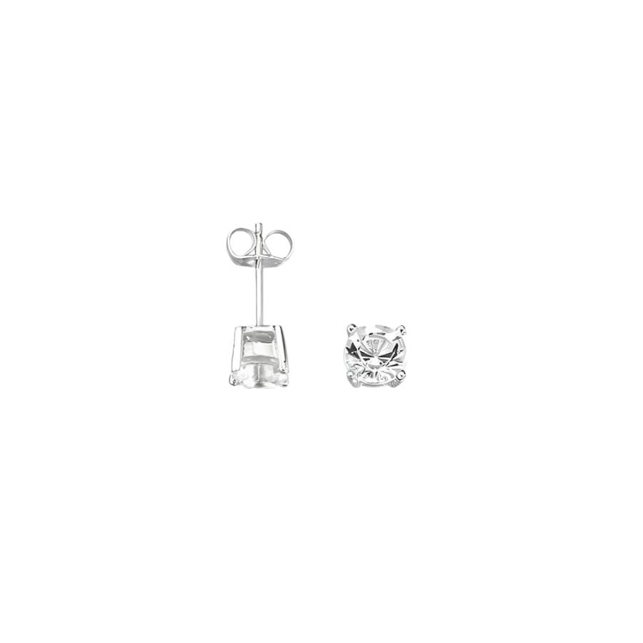 Dipples-Fred Bennett Clear Crystal Stud Earrings-Dipples Jewellers