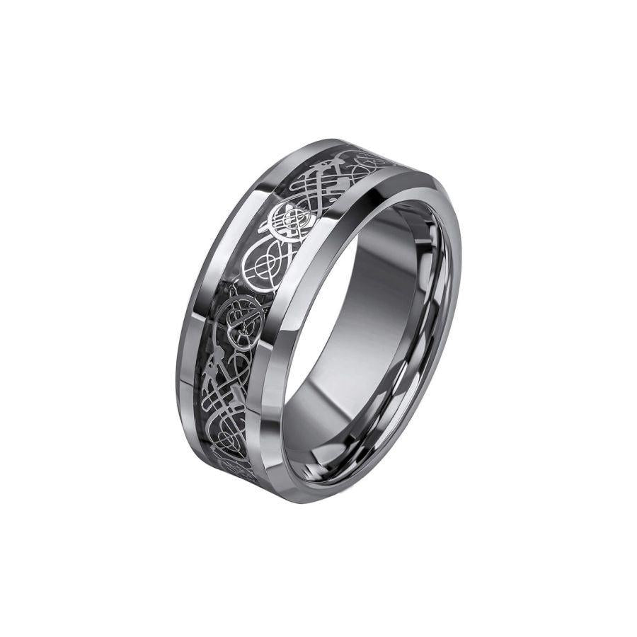 Dipples-Fred Bennett Filigree Tungsten Ring-Dipples Jewellers