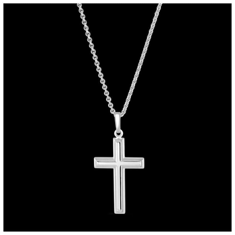 Dipples-Med Sat-Pol Cross Nch-Dipples Jewellers