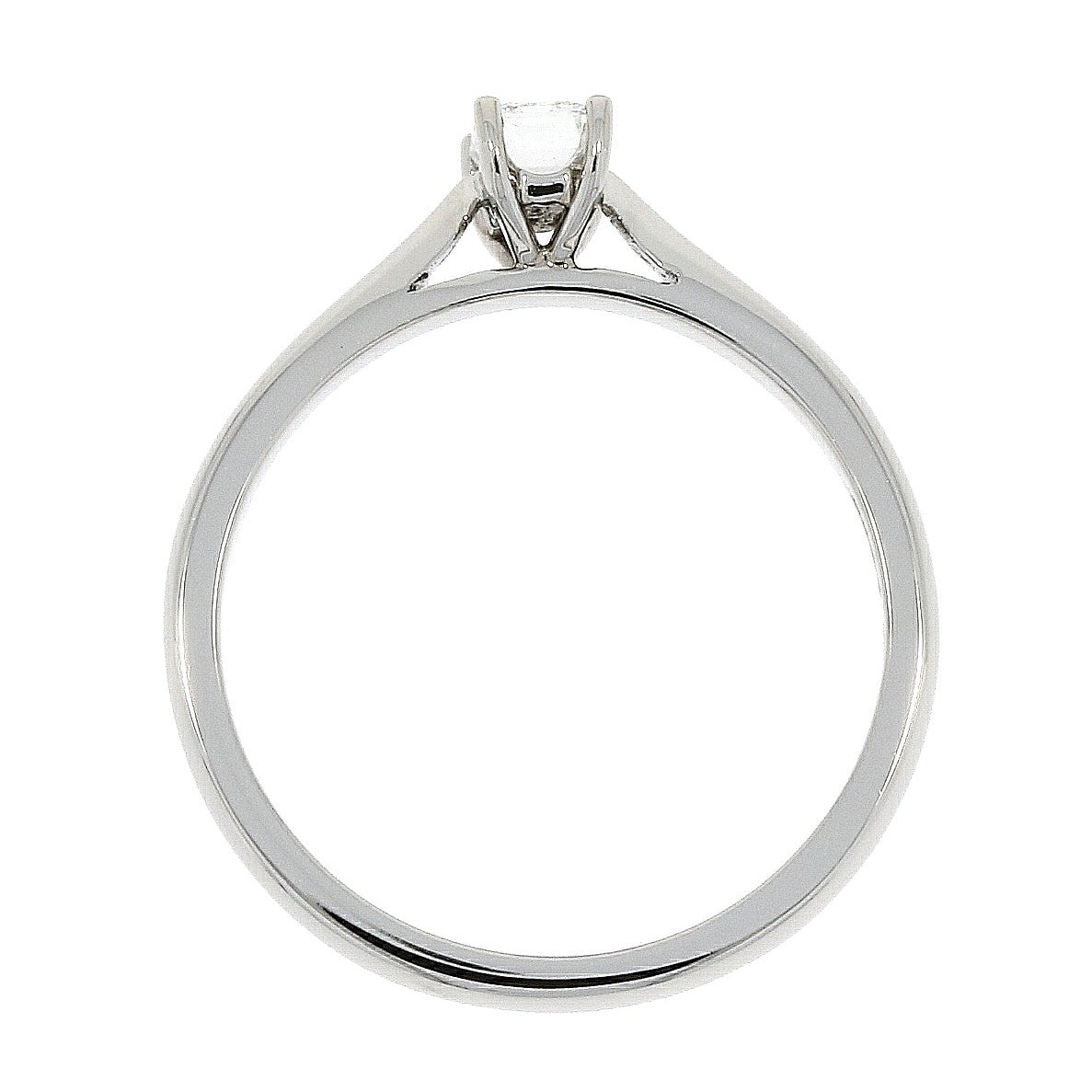 Dipples-Platinum claw set emerald cut Diamond solitaire ring-Dipples Jewellers