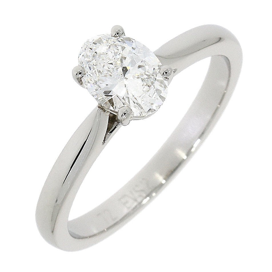 Dipples-Platinum Oval Diamond Claw Set Solitaire Ring-Dipples Jewellers