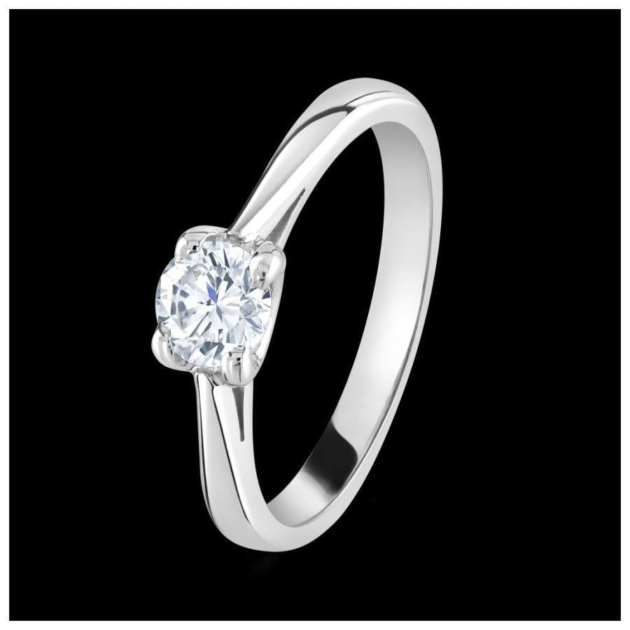 Dipples-Platinum solitaire diamond ring-Dipples Jewellers