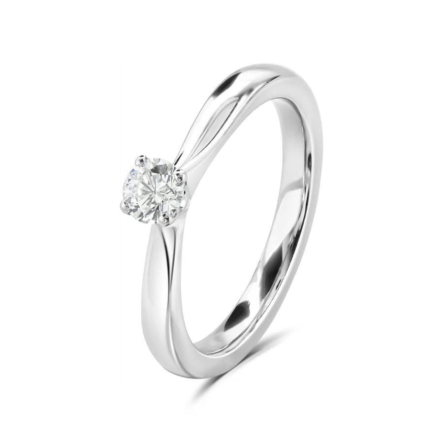 Dipples-Platinum solitaire diamond ring-Dipples Jewellers