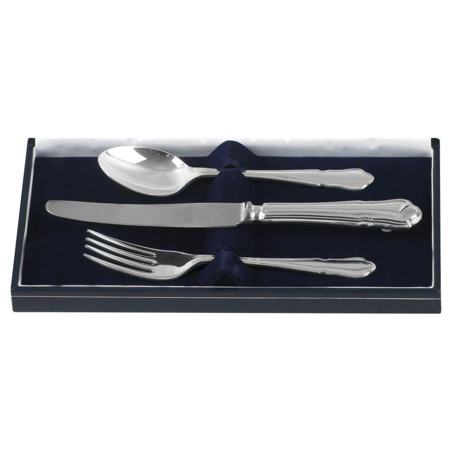Dipples-Silver Plated Dubarry Childs Cutlery Set-Dipples Jewellers