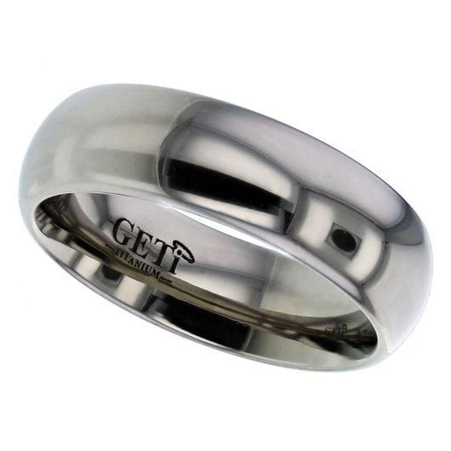 Dipples-Titanium 3mm Domed Satin Finish Wedding Band, size M-Dipples Jewellers
