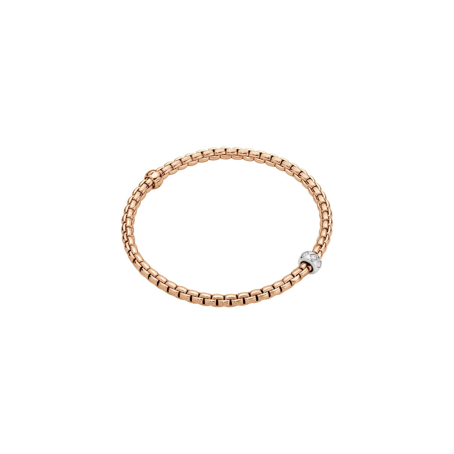 Fope-Eka Bracelet Rse dia 0.12ct-Dipples Jewellers