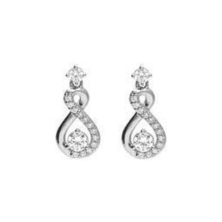 Dipples-Silver Cz Infinity Drp-Dipples Jewellers