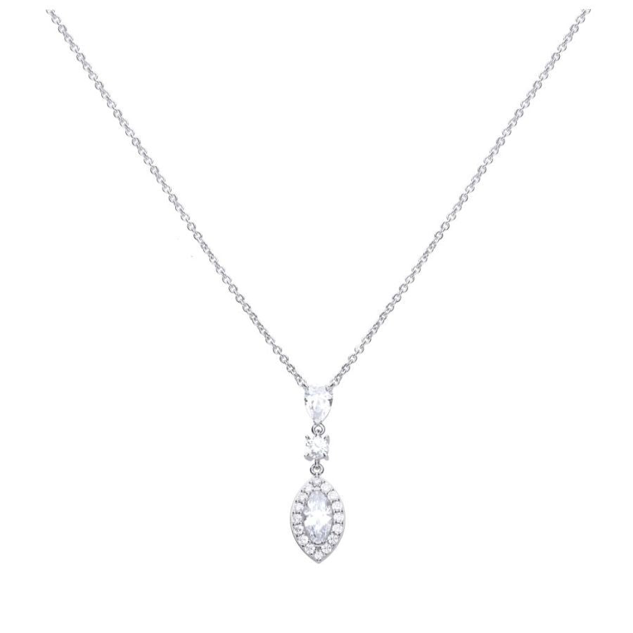 Dipples-Silver CZ Necklace-Dipples Jewellers