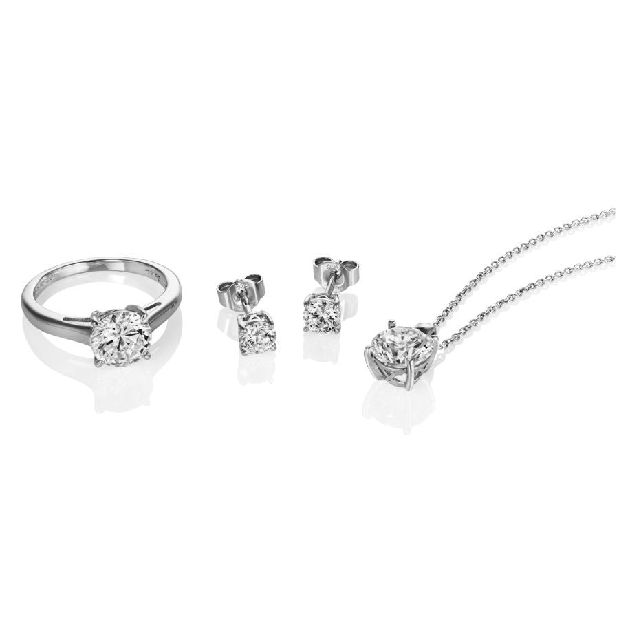 Dipples-Silver Earring, Pendant & Ring Set-Dipples Jewellers