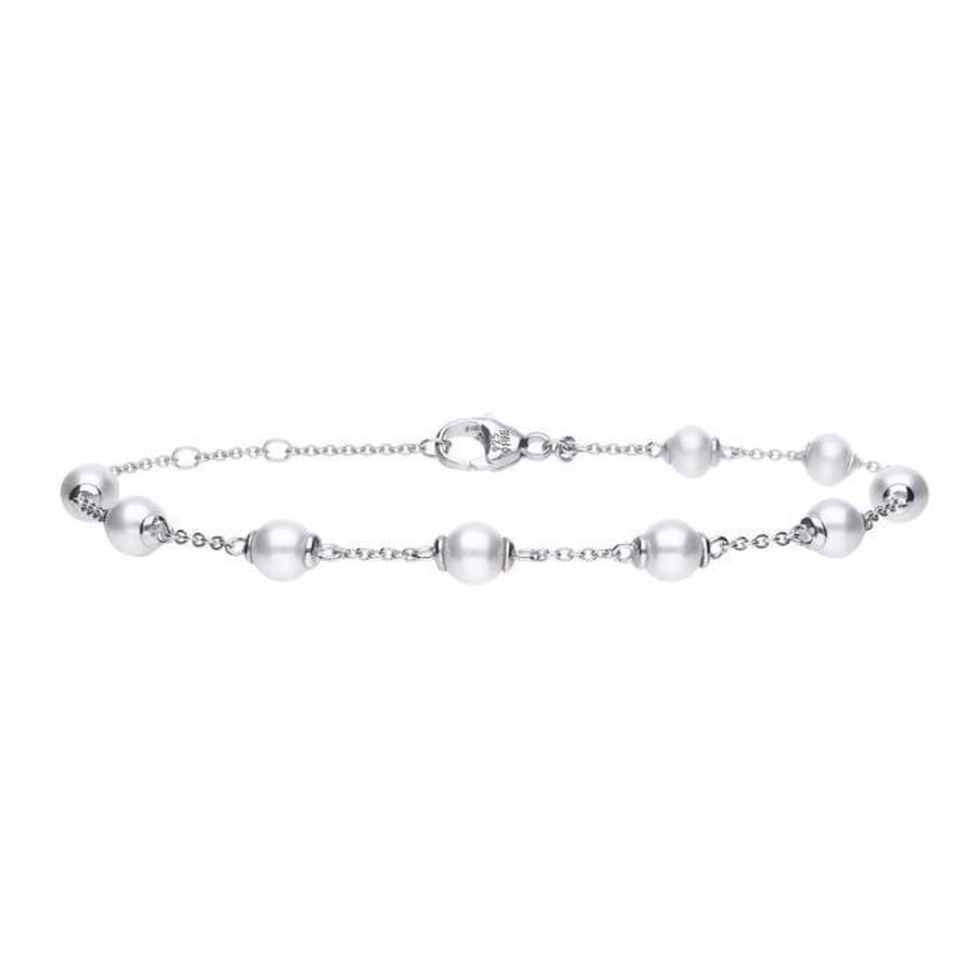 Dipples-Silver Pearl Bracelet-Dipples Jewellers