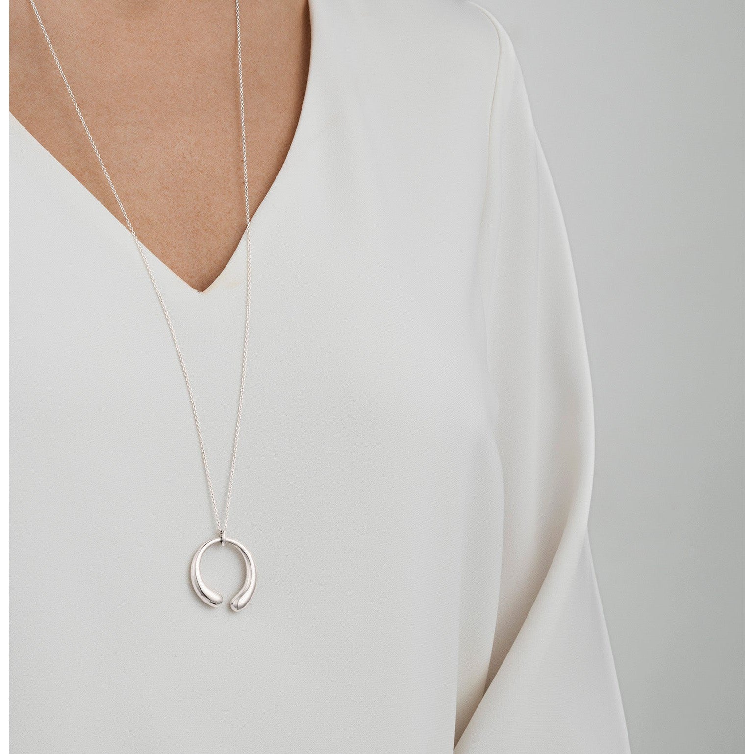 Georg Jensen-Silver Mercy Large Pendant-Dipples Jewellers