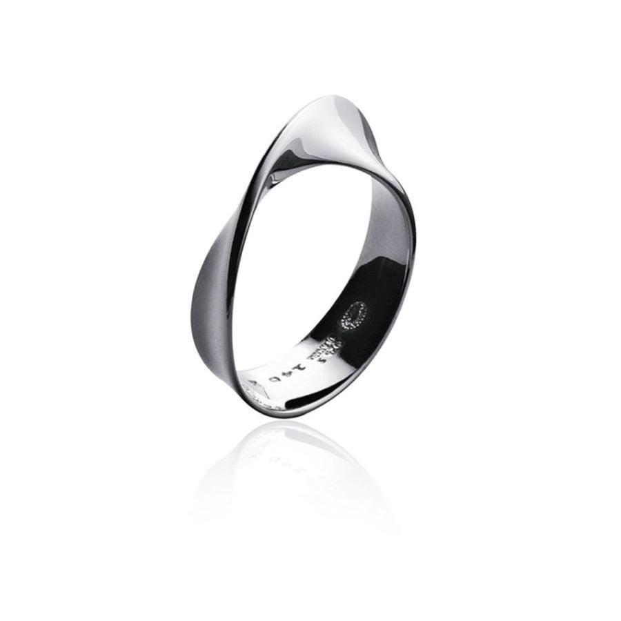 Georg Jensen-Silver Moebius Ring-Dipples Jewellers