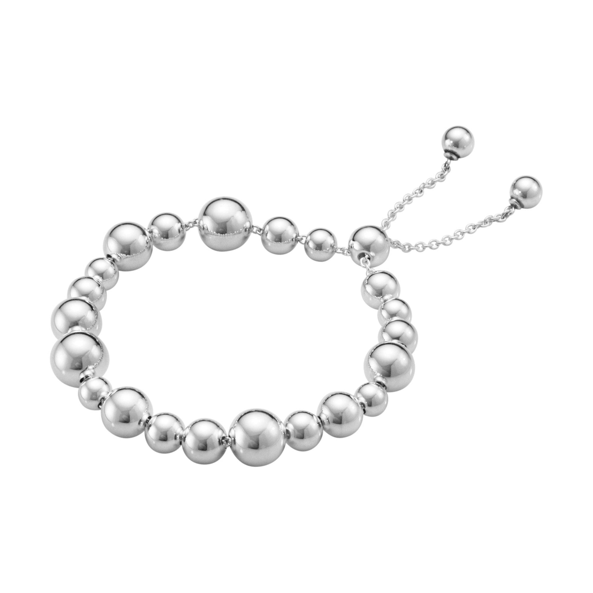 Georg Jensen-Silver Moonlight Grapes Drawstring Bracelet-Dipples Jewellers