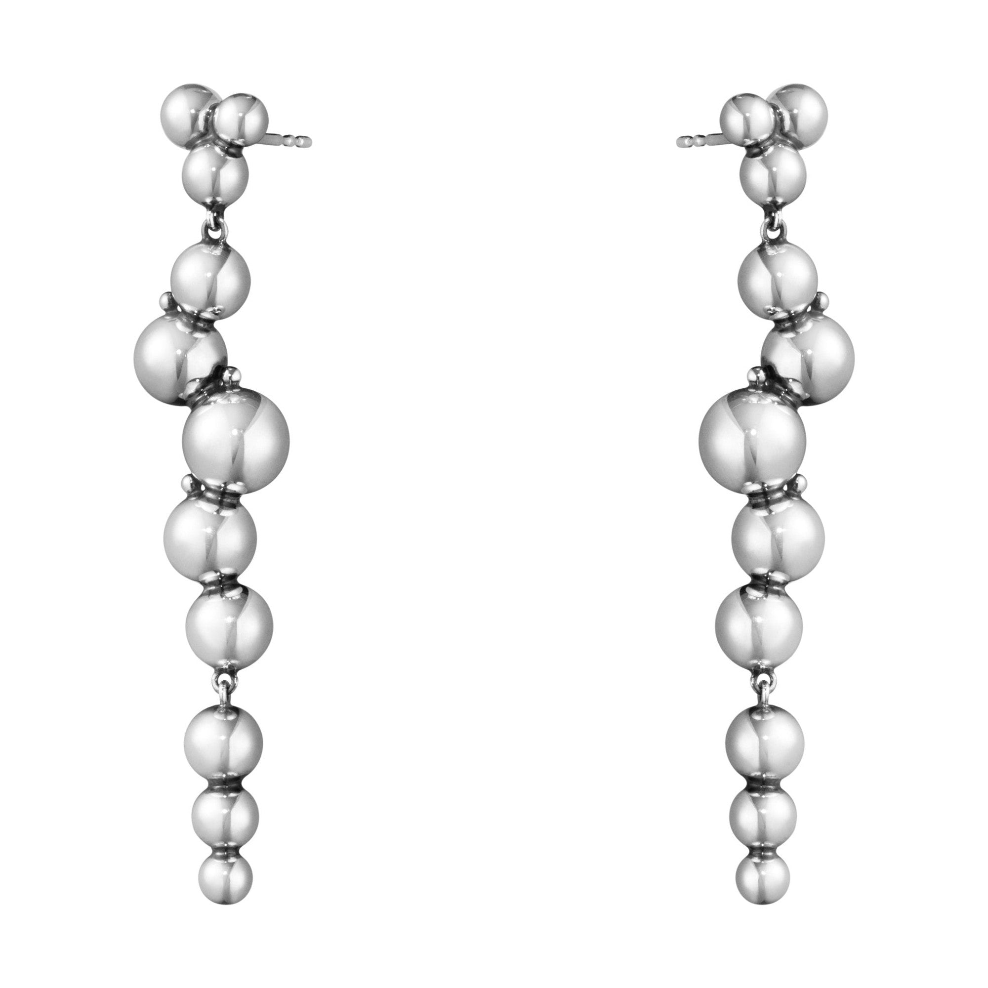 Georg Jensen-Silver Moonlight Grapes Earrings-Dipples Jewellers