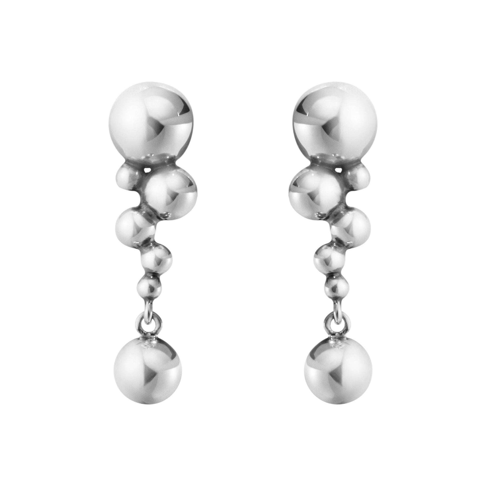 Georg Jensen-Silver Moonlight Grapes Earrings-Dipples Jewellers