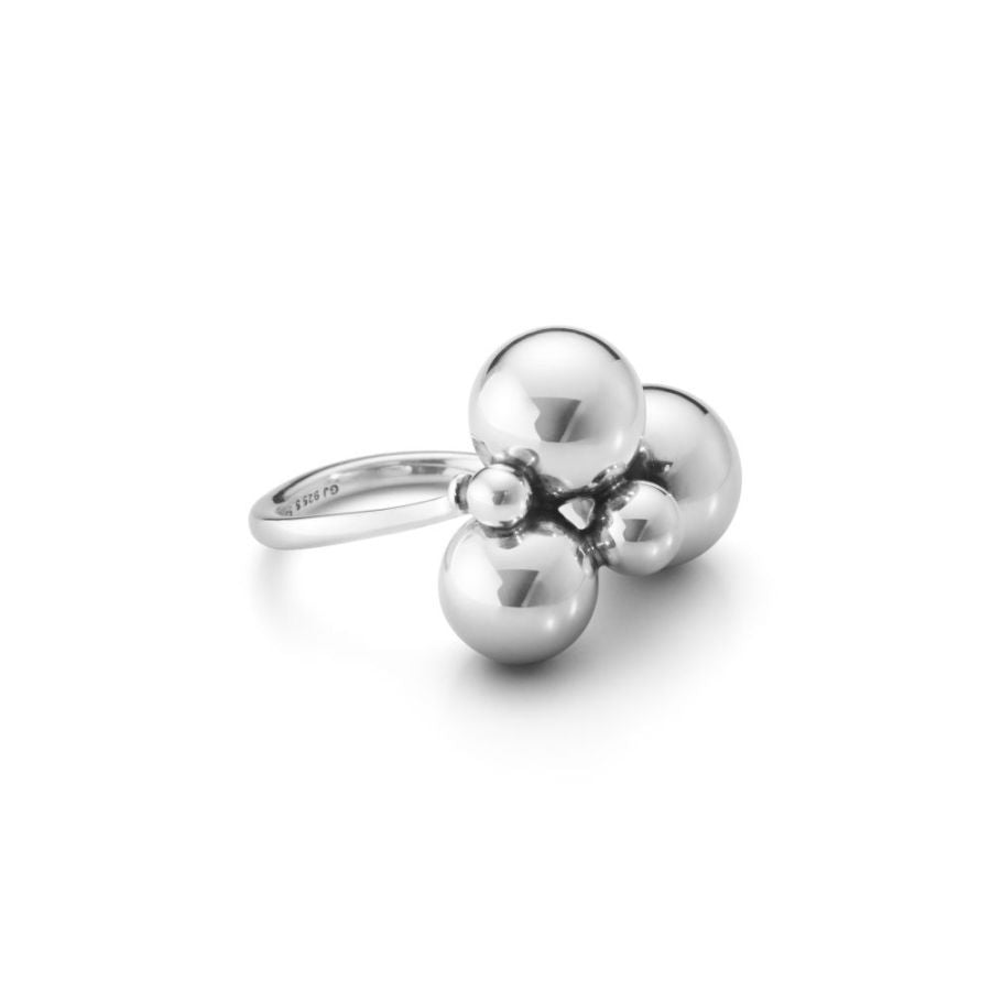 Georg Jensen-Silver Moonlight Grapes Ring-Dipples Jewellers