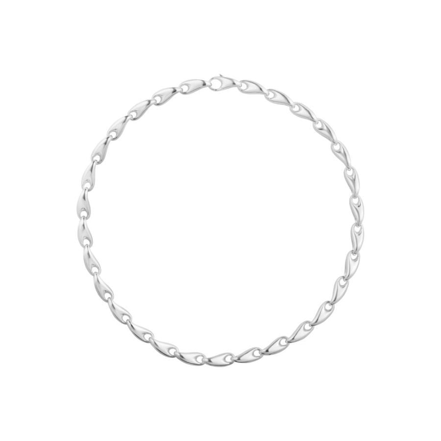 Georg Jensen-Silver Reflect Medium Necklace-Dipples Jewellers