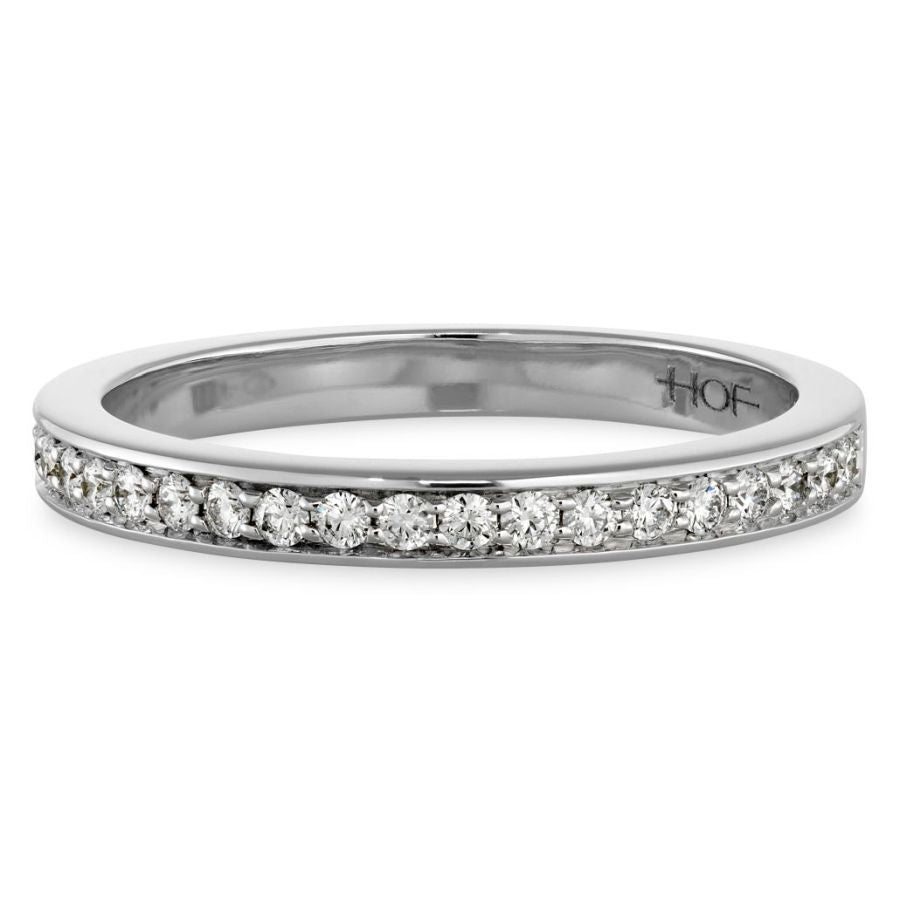 Hearts On Fire-0.22ct Enticement Round Brilliant Cut Diamond Channel Set 18ct White Gold Eternity Ring-Dipples Jewellers